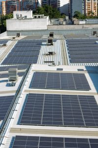 solar panels on rooftop in valle del cauca